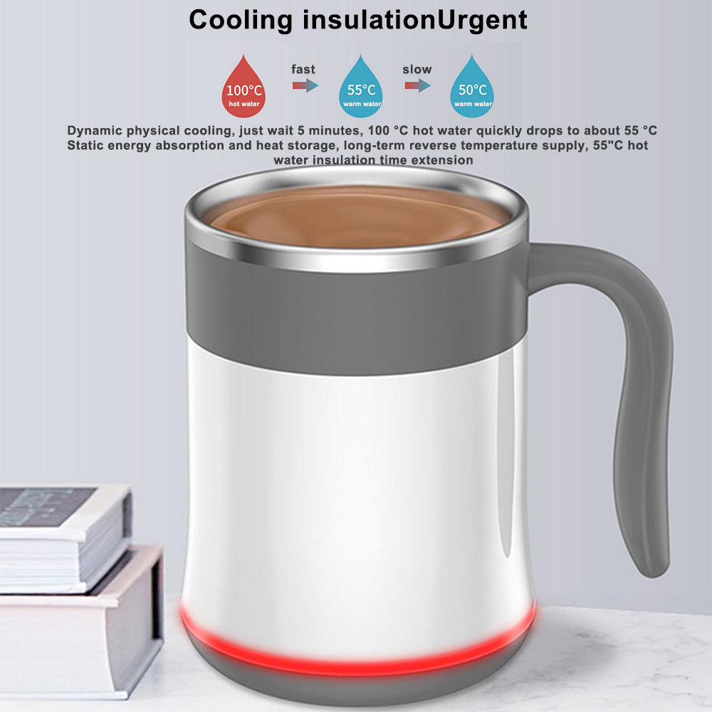 Automatic Creative Lazy Self Stirring Mug Automatic Coffee Milk Mixing Mug Tea Smart Stainless Steel Mix cup Drinkware