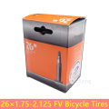 High Quality Durable Standard Inner Tube French Valve Bicycle Tires Bike Cycle Inner Rubber Tube 26*1.75-2.125 FV