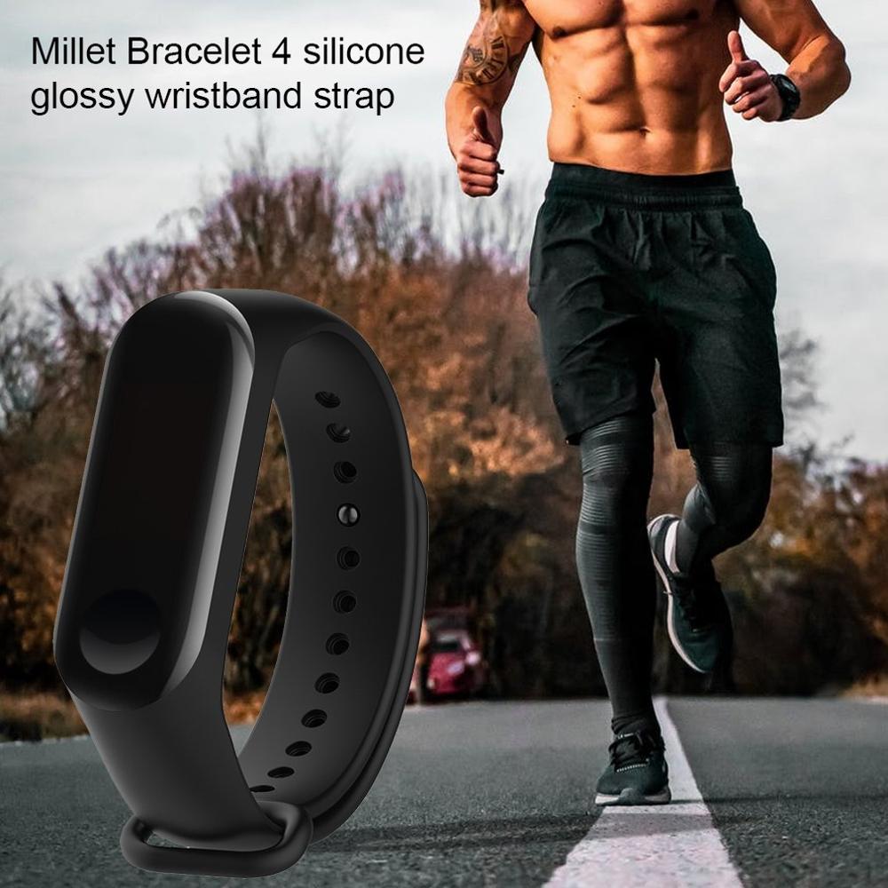 New Wrist Strap Replacement For Xiaomi Mi band 4 Millet Bracelet Colorful Smart Wristband Strap Silica Gel