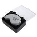 40X Metal Cover Jewellery Loupe Eye Hand Magnifier Glass Lens LED Light 25mm
