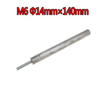 M6 14MM*140MM Water Heater Parts Spare Replacement Parts Water Heater Magnesium Anode Rod For Electric Water Heater