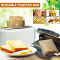 Hot Selling Reusable Toaster Bag Non Stick Bread Bag Sandwich Bags Coated Fiberglass Toast Microwave Heating Pastry Tools