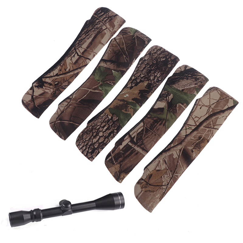Scope Cover Gun Rifle Camouflage Hunting Accessories Neoprene Protect Scope Cases Hunt Color Random
