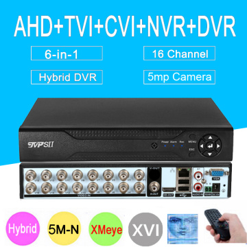 5MP Surveillance Camera Xmeye 5M-N Hi3521D H265+ 16CH 16 Channel 6 in 1 Coaxial WIFI Hybrid NVR CVI TVI AHD CCTV DVR