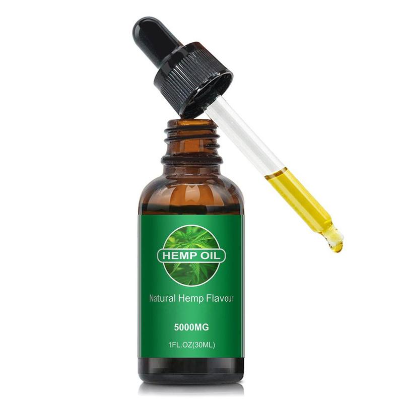 30ml 5000mg CBD Oil Organic Essential Oil Hemp Seed Oil Herbal Drops Hemp Oil Body Relieve Stress Skin Care Massage Help Sleep