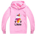 Letter Likee Kids Clothes Boys Unicornios Hoodies Sport Tops Tees Baby Girl Sweatshirt Boy Children Sonic Clothing Sweat Fille