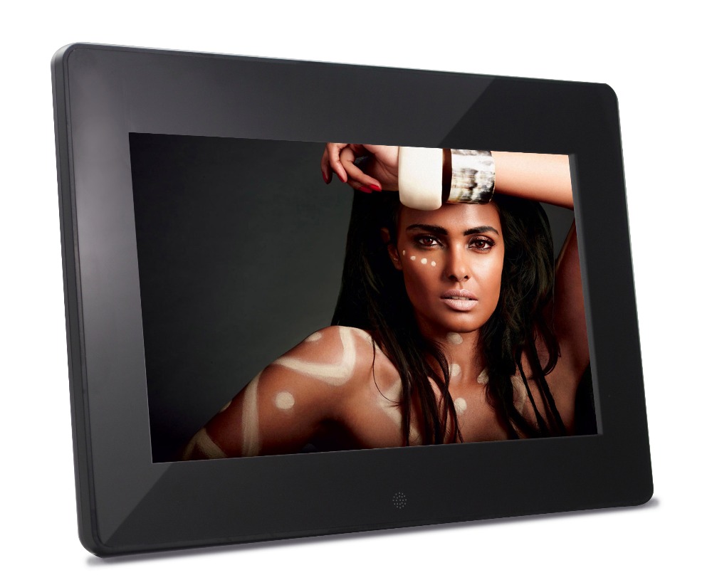 7 inch Full function Digital Photo Frame (16:9 800*480, Remote,picture slide show, video, music, clock, alarm)