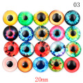 20Pcs 10/16/20mm Colorful Glass Dolls Eye No Self-adhesive Dinosaur Animal Eye Time Gem Accessories Craft Eyes For Toy