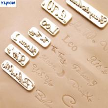 Custom Design Leather Hot Foil embossing Stamping leather craft handmade carving Digital Alphabet Leather Stamp DIY Mould