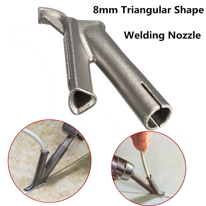 1pc 8mm Triangle Welding Mouth Nozzles Trilateral Speed Nozzle Tip for Leister Plastic