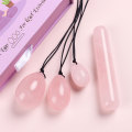 Natural Rose Quartz Yoni Egg Set Jade Eggs Women Kegel Exerciser Vaginal Muscles Tightening Ball Crystal Yoni Eggs With Box