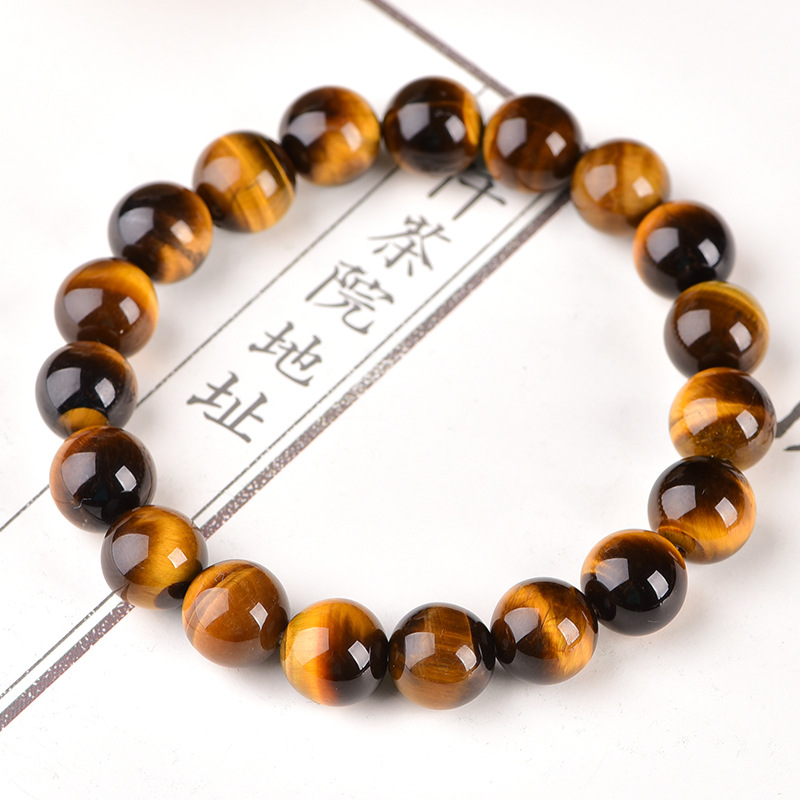 Minimalist 4/6/8/10/12mm 100% Real Tiger Eyes Beads Bracelet Men Natural Stone Braslet For Man Accessories Jewelry Pulseras Gift