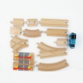 Wooden Train Accessories Wood Toys for Children Compatible Educational Wooden Toy Blocks Truck Suit for Thoma Assemble Kids Gift