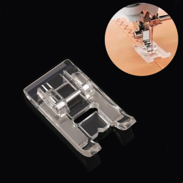 1Pcs Clear Plastic Fashion Pattern DIY Sewing Machine Foot Top Quality Fine Needle Patch Embroidery Presser Walking Foot 7303