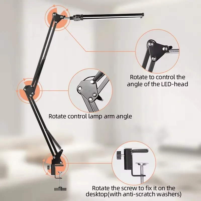 Edit USB Decorative Dimmable Foldable Desk Lamp