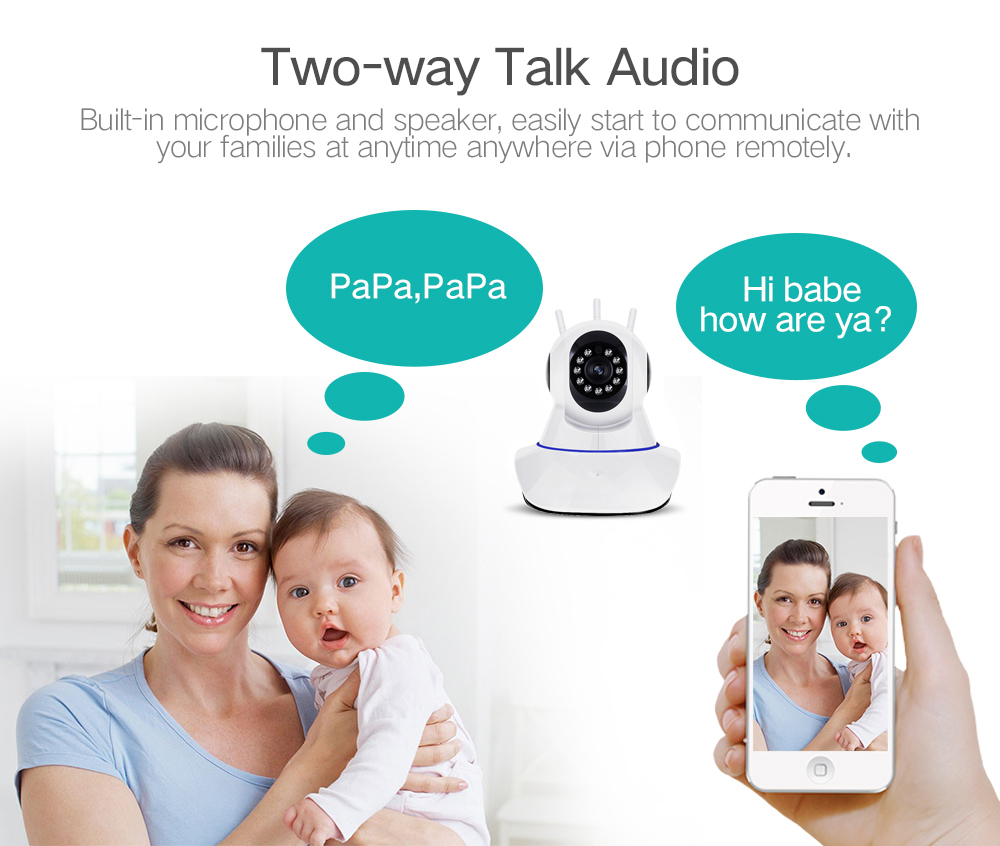 Strong Signal WiFi IP Camera 1080P Pan Tilt 4X Zoom Wireless Home Security Network Nanny Pet Camera Baby Monitor IR Night Vision