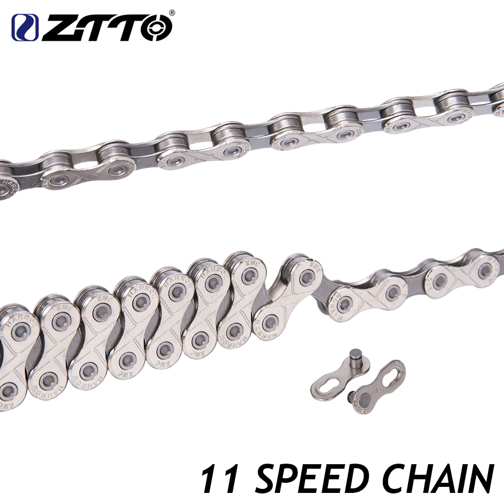 ZTTO 11s 22s 33s 11 Speed chain for MTB Mountain Bike Road Bike High Quality Durable Silver Gray Chain for Parts K7 System