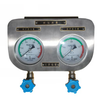 two units needle valve pressure gauge combine panel