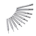 10pcs 4 Flute End Mill Set HSS Straight Shank Milling Cutter 1.5-6mm Router Bit Set for CNC Woodworking