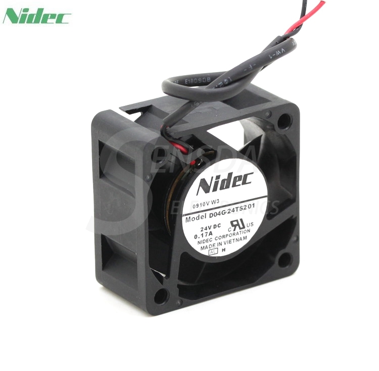 For Nidec D04G-24TS2 01 24V 0.17A 4CM 4020 40mm inverter silent fan