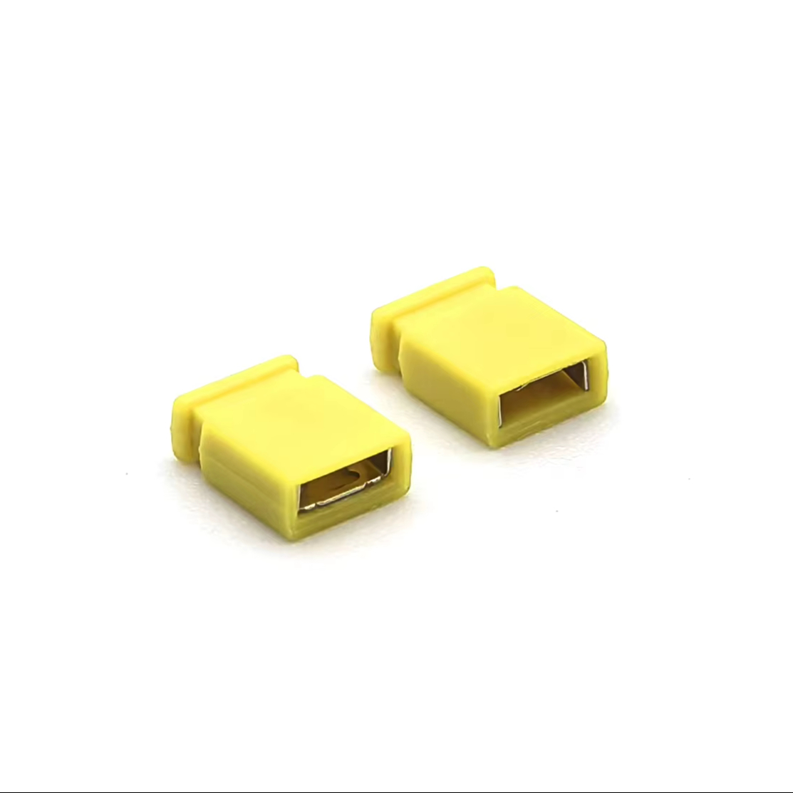 2.54mm Pitch Mini Jumper H6.5mm CLOSE Bronze With Half Gold Yellow 1*2P