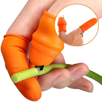 Vegetable Picking Potted Trim Silicone Thumb Knife Set Knife Finger Protector Thumb Trim Silicone Thumb Knife Garden Tools