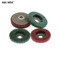 1 piece 4"/100x16mm Non-woven Combi Polishing Disc Angle Grinder Flap Grinding Disc for Metal Deburring Derusting
