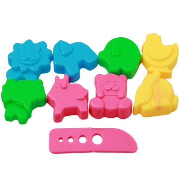 9pcs Space Mold Sand Castle Playdough Tools Plasticine Molds Play Tool Set Kit For Kids Gift Magic Color Random