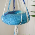 Hand-Woven Hanging Basket Cotton Pet Nest Cat Dog Hammock Thread Toy Swing Bohemian Wall Hanging Macrame 5 Sizes