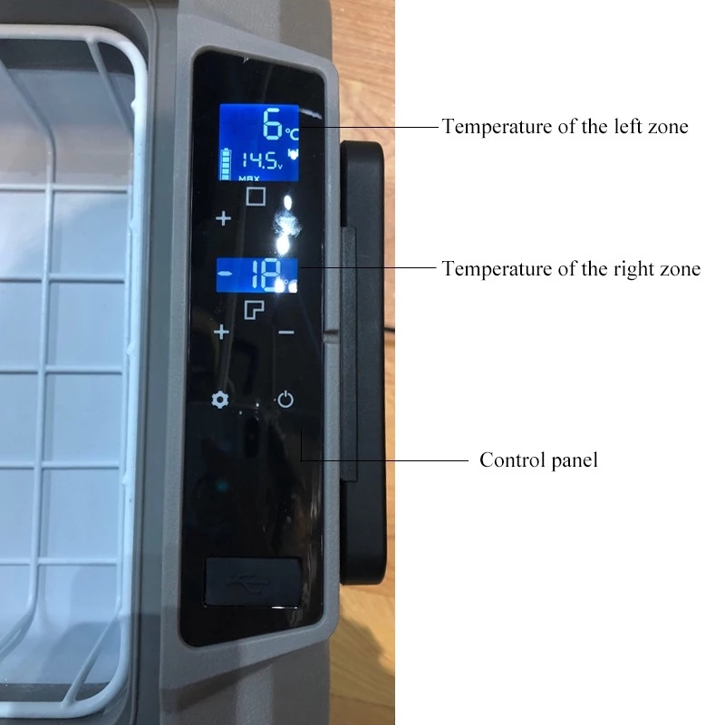 60L 12V 24V Portable Car Refrigerator Outdoor Camping Refrigerator Household Refrigerator Office Large Capacity Refrigerator