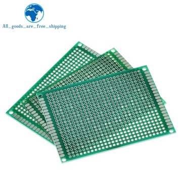 5PCS 6*8 6X8cm Double Side Prototype pcb Breadboard Universal Printed Circuit Board for Arduino 1.6mm 2.54mm Glass Fiber