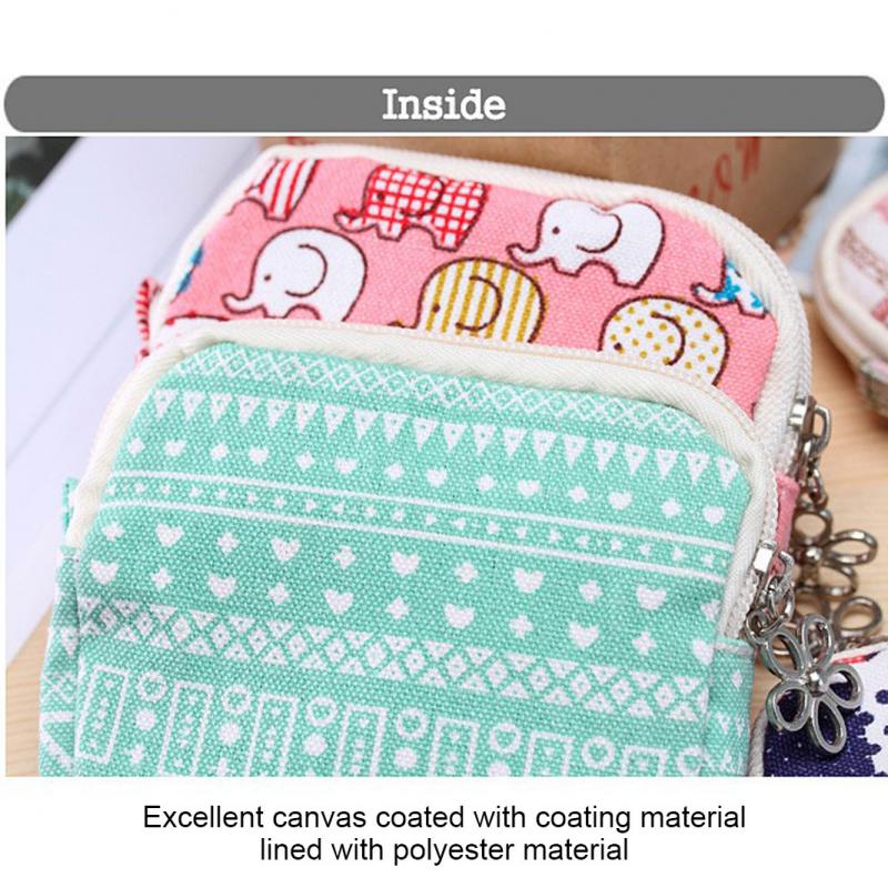 Coin Purse Key Case Sanitary Napkin Storage Bag Cosmetic Large-capacity Zipper Sanitary Napkin Bag Aunt Towel Storage Pouch