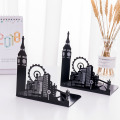 Ferris Wheel / Eiffel Tower / Statue of Liberty Metal Book Ends, Novelty Vintage Black Bookend as book stand for home and office