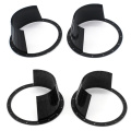 1 Pair 6.5 Inch Car Door Audio Speaker Ring Waterproof Cover Protector Black color