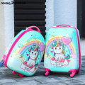 kids travel suitcase 16''18inch carry ons luggage trolley case for girls boys gift cabin rolling luggage spinner cute Cartoon