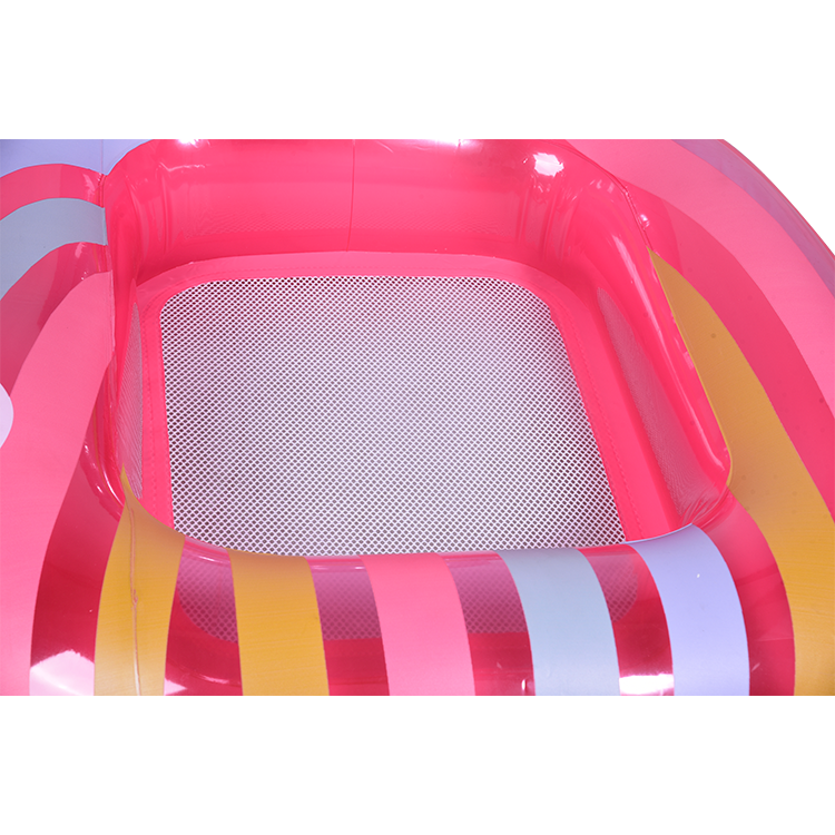Summer Water Rainbow Floating Bed Inflatable Pool Float_07