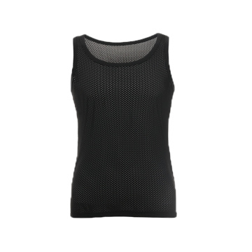 Summer Man Undershirt/Men Sexy Mesh Sheer Basic Shirts/Male Mesh Breathable O-neck Gay Sleeveless Slimming Inner Tank Tops