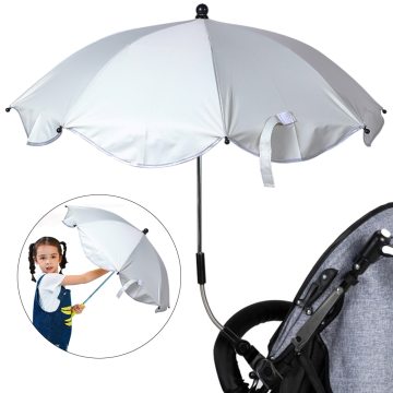 Adjustable Stroller Umbrella Sun Canopy Stretch Stand Holder 360 Degrees Pram Umbrellas Cart Accessories