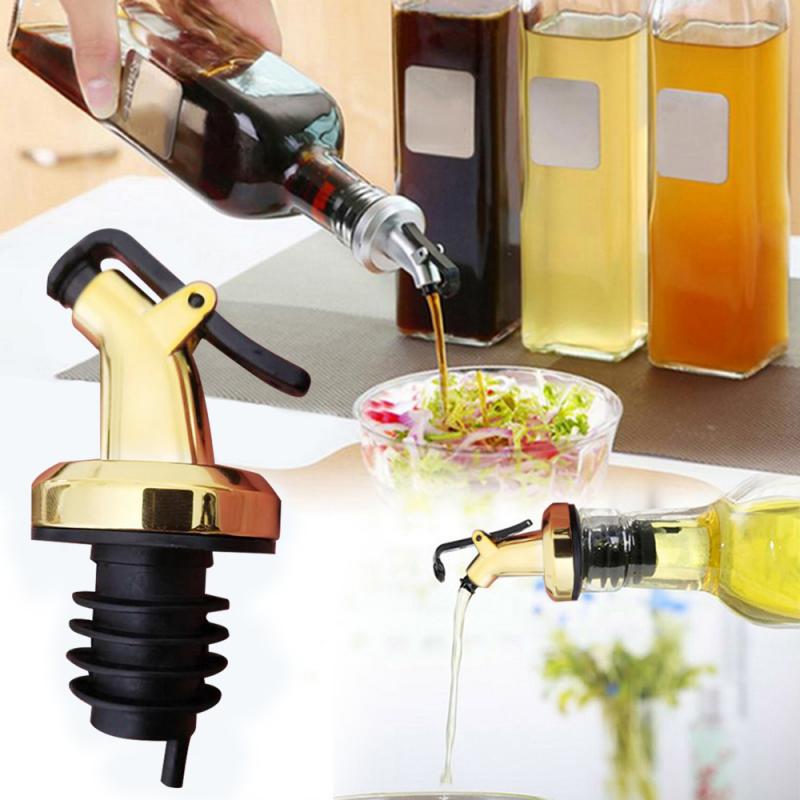 New 3/1Pcs Rubber Wine Pourer Olive Oil Sprayer Liquor Dispenser Flip Wine Bottle Stopper Bottle Caps Bar Accessories Home Bars
