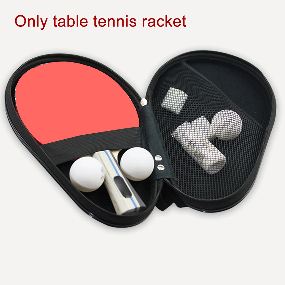 Professional Accessories Portable Table Tennis Bag Hard Case Protective PU Waterproof Zipper Closure Gourd Training Cover