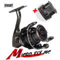 Kingdom MC Spinning Fishing Reels 800 1000 2000 3000 Carbon Braking Disc light Double Spool Fresh & Salt water Jigging Bait Reel