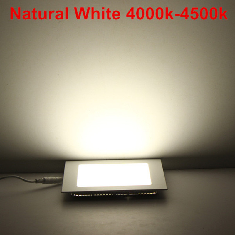 LED Panel light 4W 6W 9W 12W 15W 25W Square Ultra thin Ceiling Panel Lights Cool/Natural/Warm White Dimmable