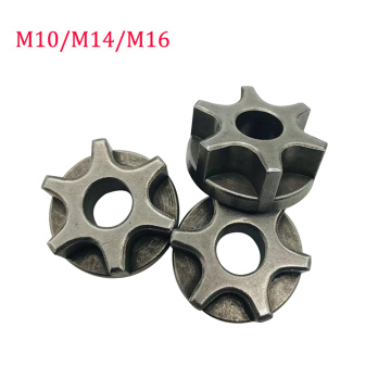 M10 M14 M16 Sprocket Chain Saw Gear for 100 115 125 150 180 Angle Grinder Replacement Gear Chainsaw Bracket Power Tool