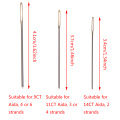 30pcs Gold Eye Needle Leather Hand Sewing Needles Embroidery Tapestry Home Wool DIY Sewing Needles 3.4/3.7/4.1CM