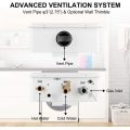 FVSTR 16L Natural Gas Hot Water Heater 4.2GPM Tankless Digital Constant TEMP Boiler with Exhaust Pipe