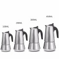 Stainless Steel Moka Coffee Pot Stovetop Espresso Maker Moka Latte Filter Percolator Tools Cafetiere Mocha Coffee Maker Pot