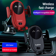 Wireless Charger Car Phone Holder Qi Induction Smart Sensor Fast Charging Stand Mount For Samsung S10 Note 10 iPhone 11 Pro 10W