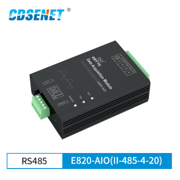 E820-AIO(II-485-4-20) RS485 Analog Signal Acquisition Module Modbus RTU 4-20mA 4 Channel Wireless Data Transceiver RF Module