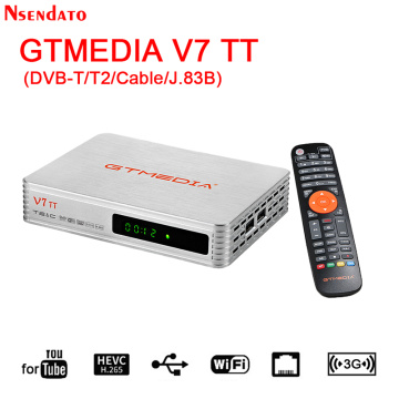 GTMEDIA V7 TT Satellite TV Receiver Full H.265 DVB-T/T2/Cable Digital Wifi tv box Receiver for YouTube USB Wifi Set top TV Box