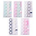 5 Pairs Contact Lens Box Holder Portable Small Lovely Clear Eyewear Bag Container Contact Lenses Soak Storage Case